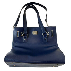Wilson Leather Blue Handbag Purse